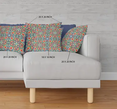 16" Orange Throw Pillow