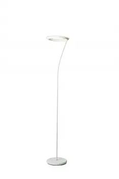 73" White LED Torchiere Floor Lamp With White