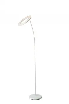 73" White LED Torchiere Floor Lamp With White