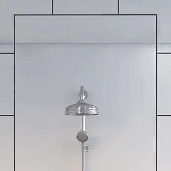 Modern Beveled Tile Design Wall Mirror