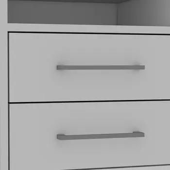20" Wood Two Drawer Nightstand
