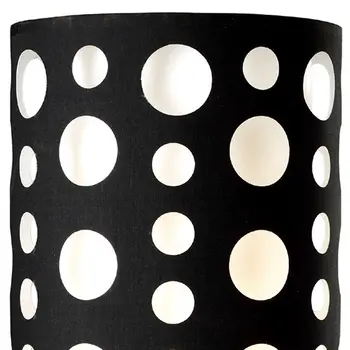 33" Black Metal Novelty Black and White Drum Shade