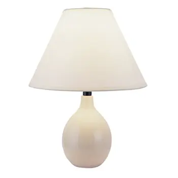 Contempo Bulb Beige Ceramic Table Lamp