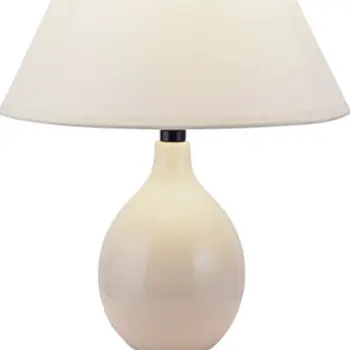 Contempo Bulb Beige Ceramic Table Lamp