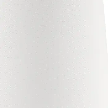 24" White Metal Bedside Table Lamp With Off-White Shade
