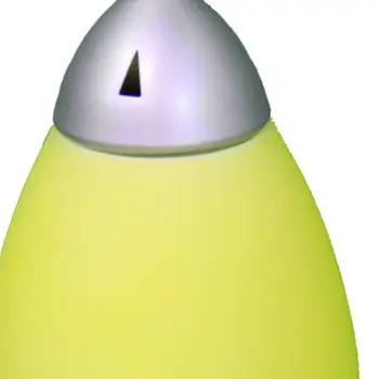 11" Yello Acrylic Bedside Table Lamp With Yellow Shade