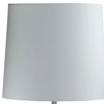 17" White Pineapple Table Lamp With White Empire Shade