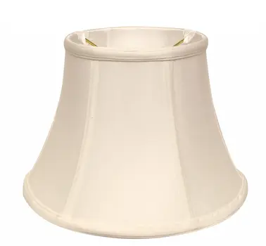 12" White Drum Monay Shantung Lampshade