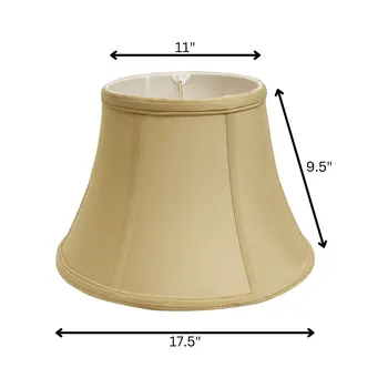 18" Pale Brown Drum No Slub Lampshade