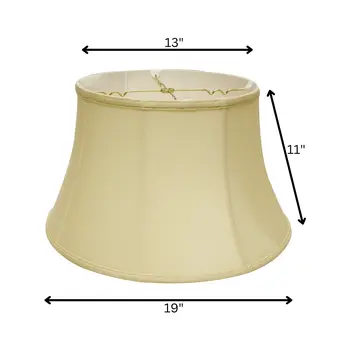 19" Pale Brown Drum Linen Lampshade