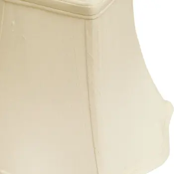 8" White Premium Square Monay Shantung Lampshade