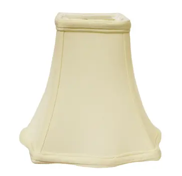 18" Ivory Premium Square No Slub Lampshade