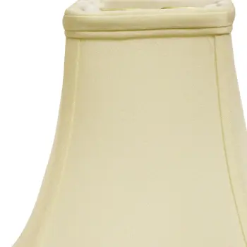 18" Ivory Premium Square No Slub Lampshade