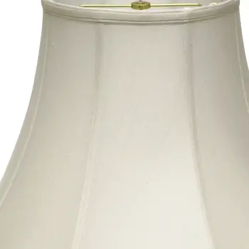 12" White Octagon Monay Shantung Lampshade