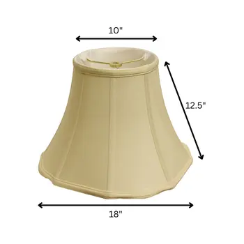 18" Antique White Octagon Monay Shantung Lampshade