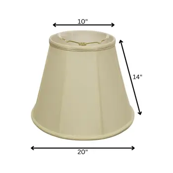 20" Ivory Slanted Empire Monay Shantung Lampshade