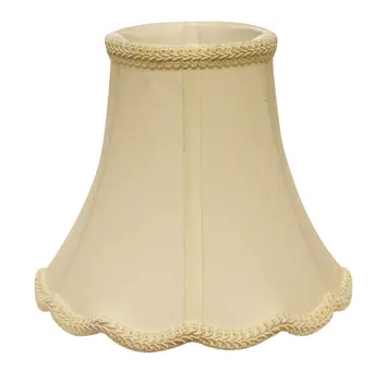 Ivory Monay Shantung Silk Bell Lamp shade 10"W Bottom