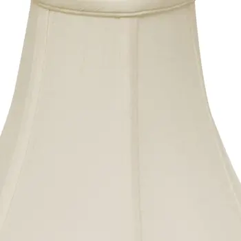 8" White Premium Bell Monay Shantung Lampshade