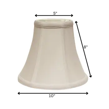 10" Snow Premium Bell No Slub Lampshade