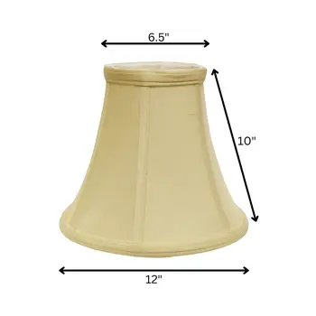 12" Antique White Premium Bell Monay Shantung Lampshade
