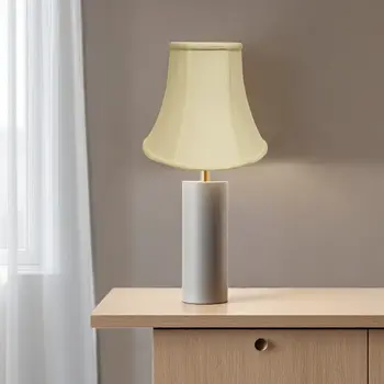 12" Ivory Premium Bell Monay Shantung Lampshade