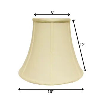 16" Ivory Premium Bell No Slub Lampshade