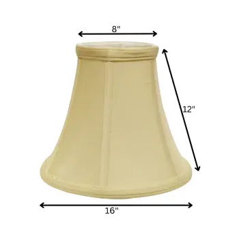 16" Antique White Premium Bell Monay Shantung Lampshade