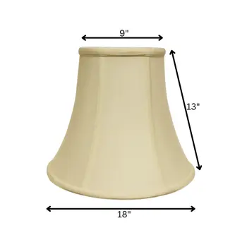 18" Ivory Premium Bell Monay Shantung Lampshade