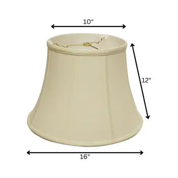 16" Ivory Altered Bell Monay Shantung Lampshade