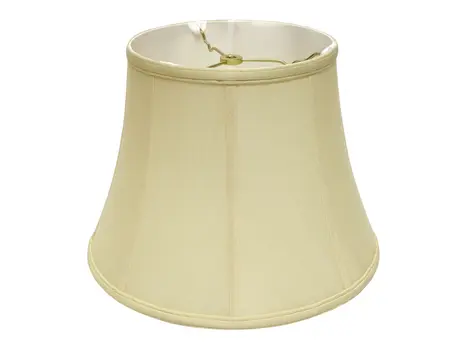 18" Antique White Altered Bell Monay Shantung Lampshade