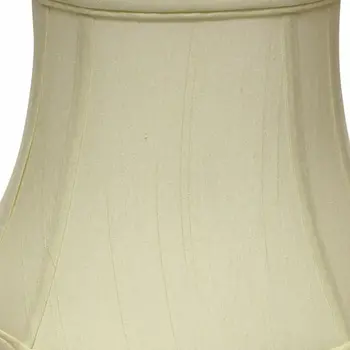 13" Ivory Reversed Oval Monay Shantung Lampshade