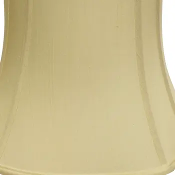 19" Antique White Reversed Oval Monay Shantung Lampshade