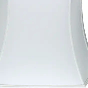 11" Snow Inverted Rectangle Shantung Lampshade