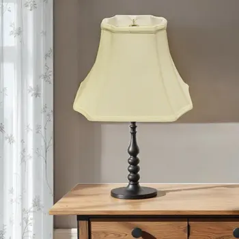 19" Ivory Inverted Rectangle Shantung Lampshade