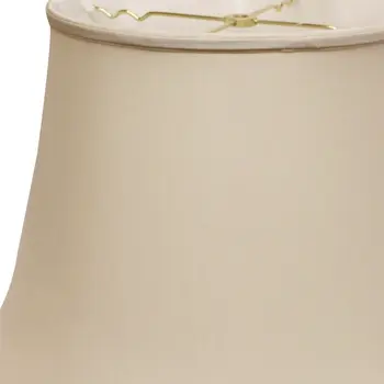 16" Biege Sloped Euro Bell Pongee Shantung Lampshade