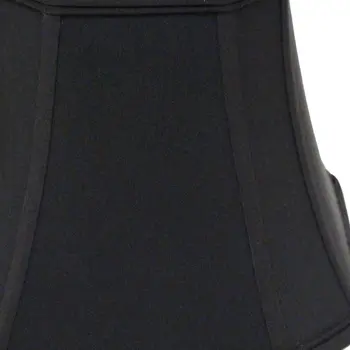 14" Black with Bronze Lining Slanted Square Bell No Slub Lampshade