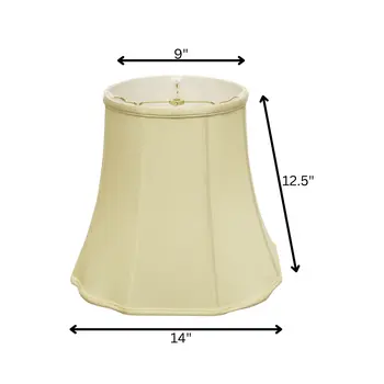14" Antique White Premium Octagon Monay Shantung Lampshade
