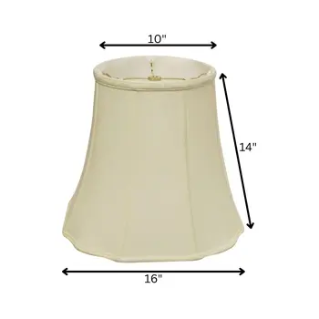 16" Ivory Premium Octagon Monay Shantung Lampshade