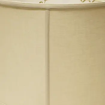 17" Pale Brown Throwback Drum Linen Lampshade