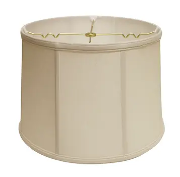 19" Off White Throwback Drum Linen Lampshade
