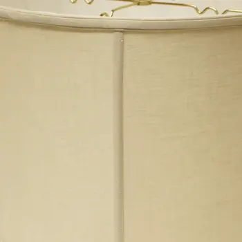 19" Pale Brown Throwback Drum Linen Lampshade