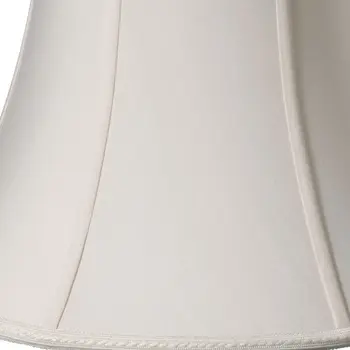 12" Cream Slanted Bell Shantung Lampshade