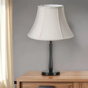 18" Cream Slanted Bell Shantung Lampshade