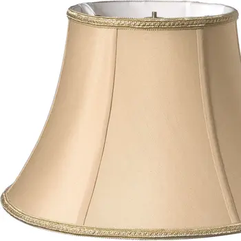 Gold Shantung Silk Bell Lamp shade 18"W Bottom