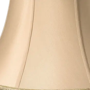 Gold Shantung Silk Bell Lamp shade 18"W Bottom