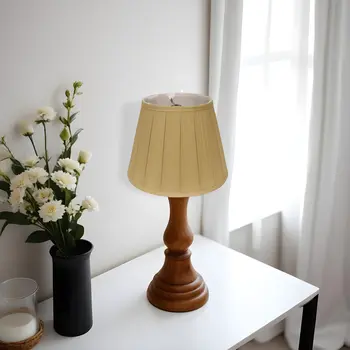 11" Primrose Slanted Crimped Box Shantung Lampshade