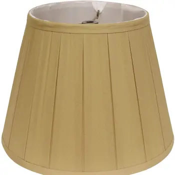 11" Primrose Slanted Crimped Box Shantung Lampshade