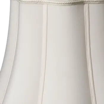 White Shantung Silk Novelty 16"W Bottom