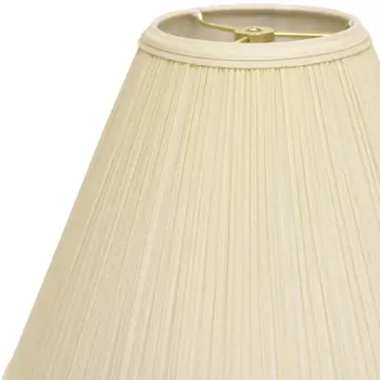19" Ivory Deep Cone Slanted Broadcloth Lampshade