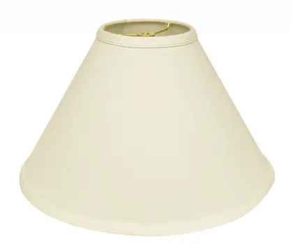 19" Ivory Deep Cone Slanted No Slub Lampshade